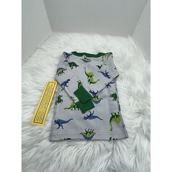 NEW 12-18 Months 75 HANNA ANDERSSON Moon and Back Dinosaurs 2pc Pajama S… - Picture 7 of 12